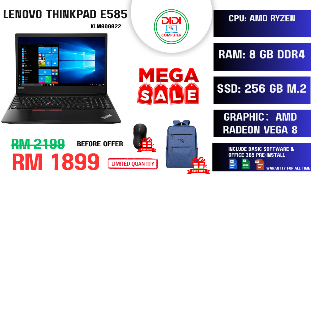 REFURBISHED LENOVO THINKPAD E585