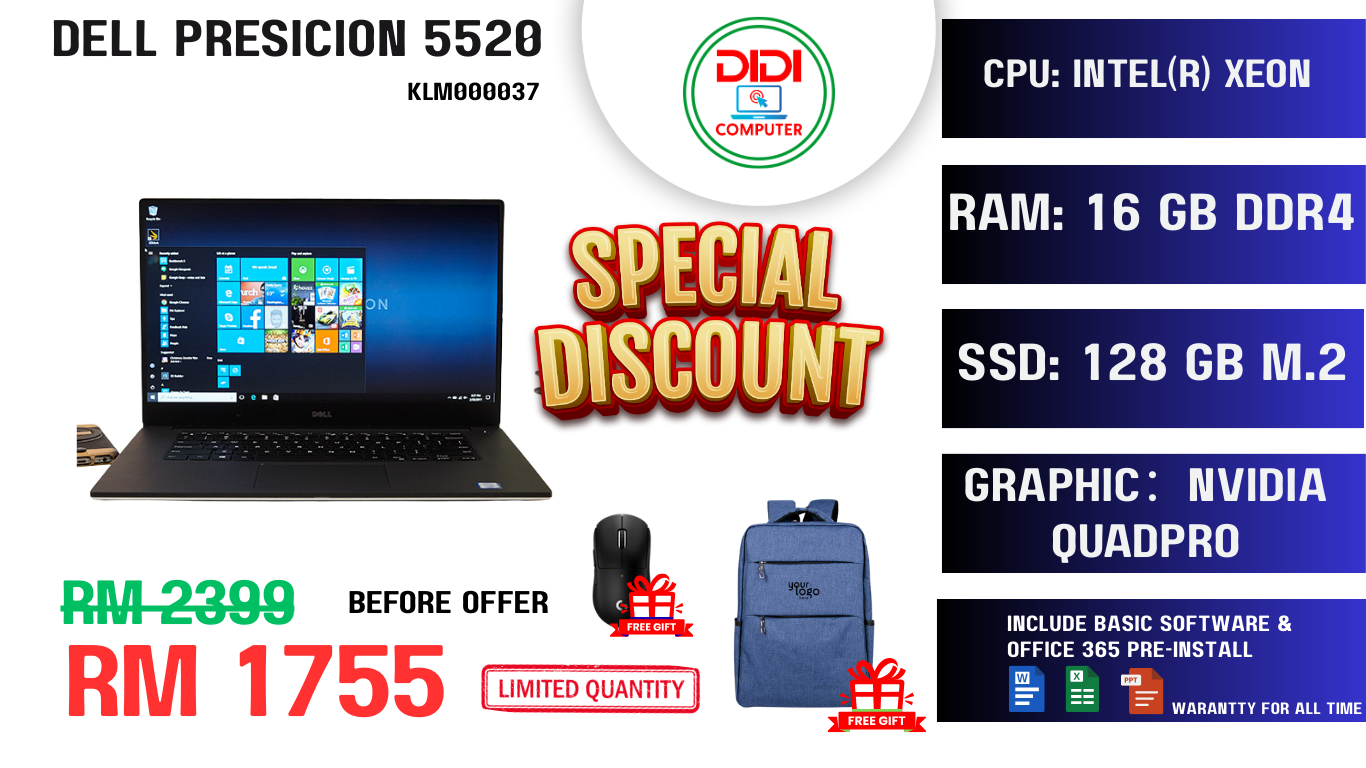 REFURBISHED DELL PRESICION 5520