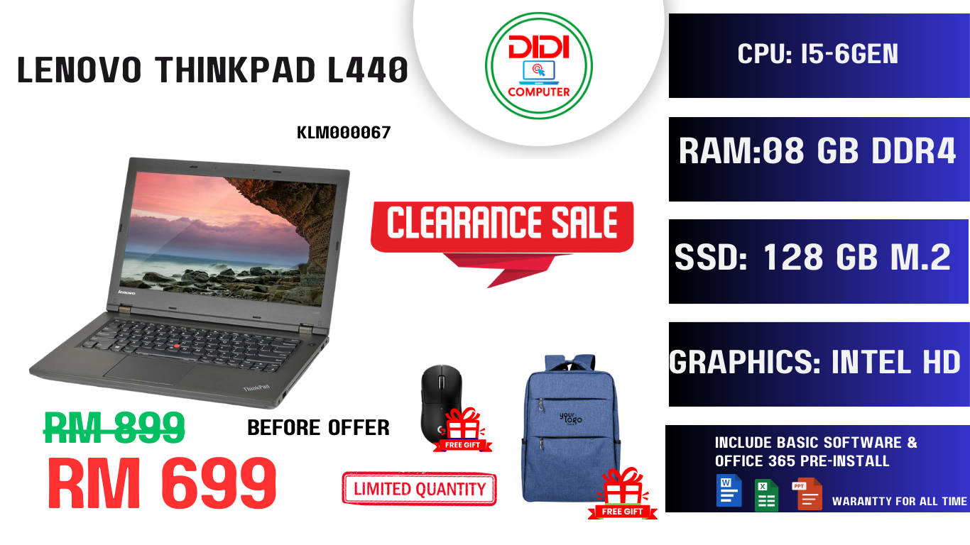 REFURBISHED LENOVO THINKPAD L440