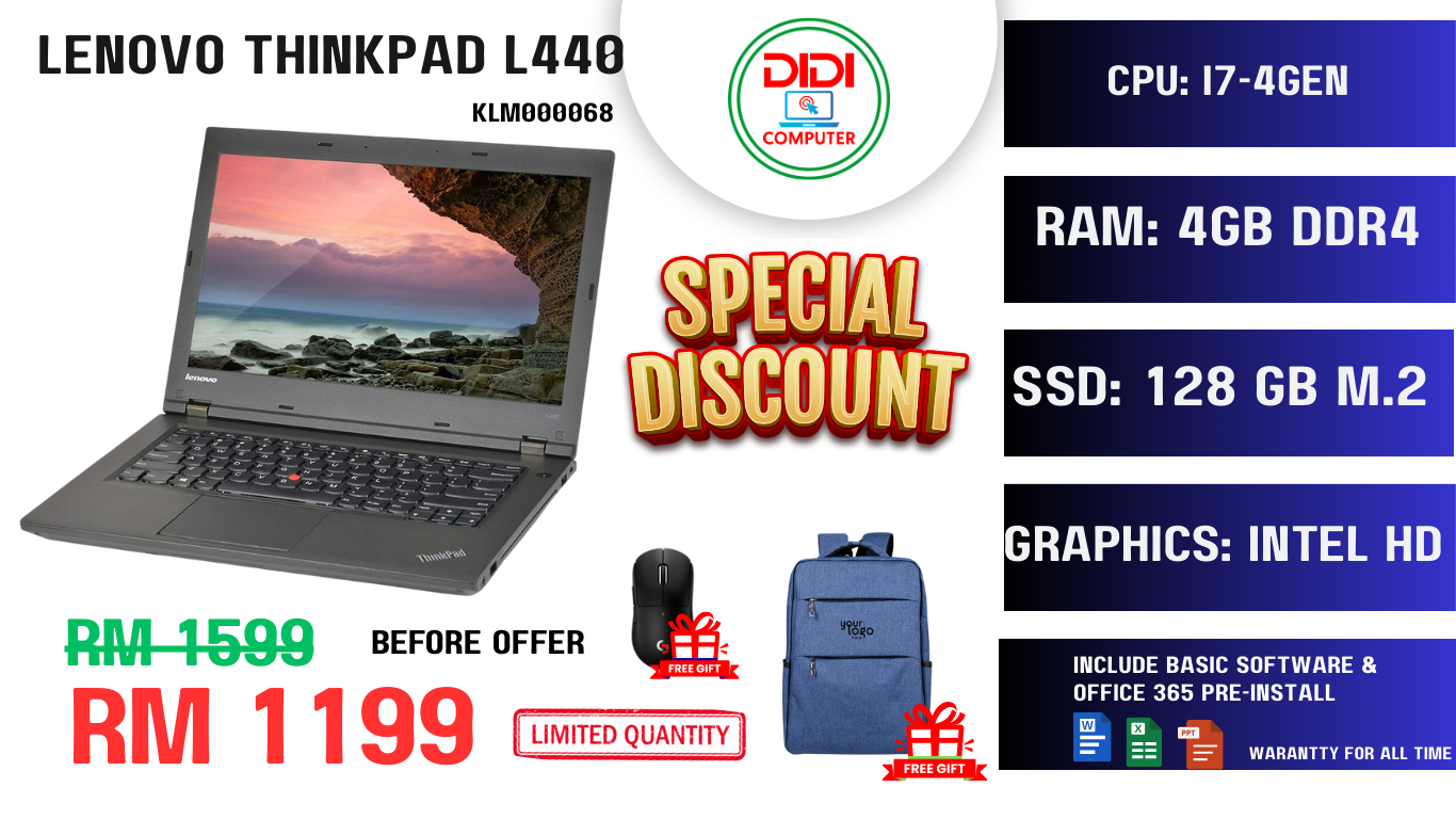 REFURBISHED ﻿﻿﻿LENOVO THINKPAD L440