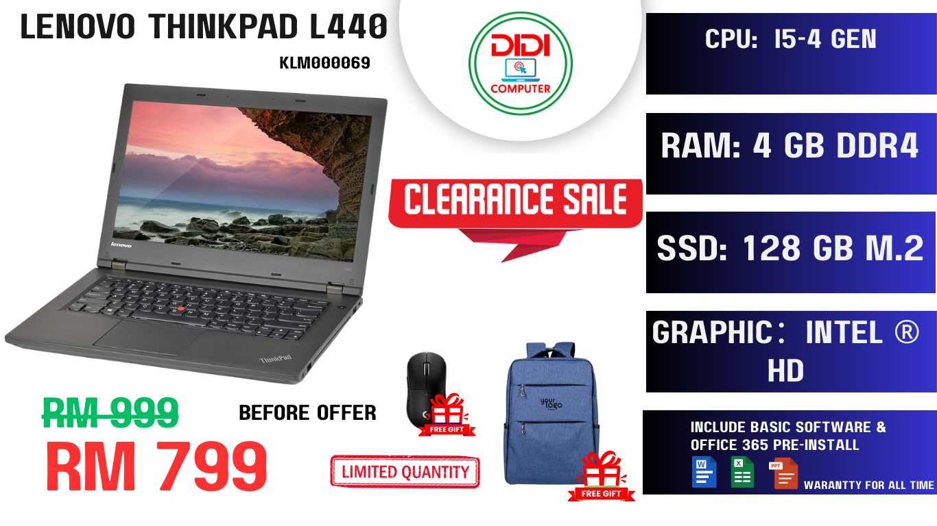 REFURBISHED LENOVO THINKPAD L440