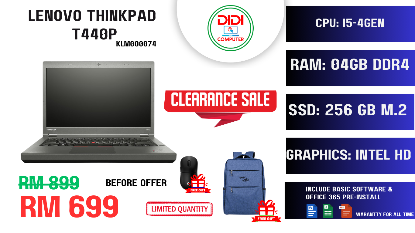 REFURBISHED LENOVO THINKPAD T440P