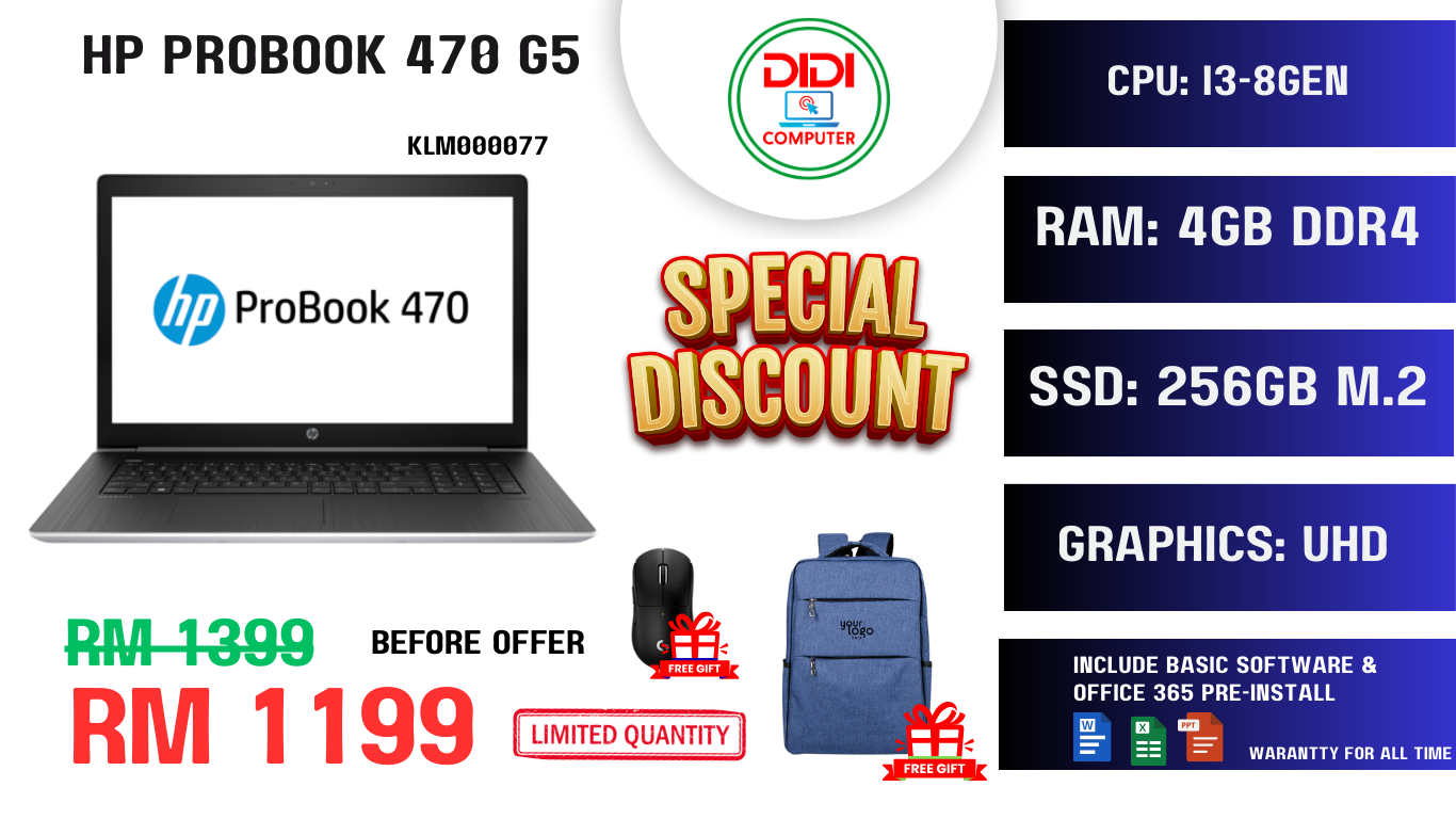 REFURBISHED HP PROBOOK 470 G5