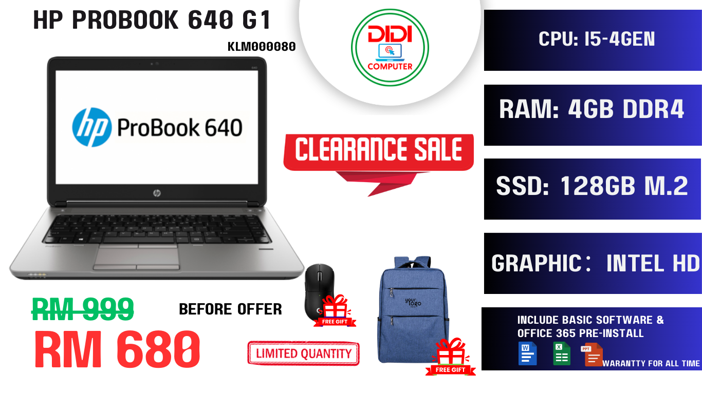 REFURBISHED HP PROBOOK 640 G1