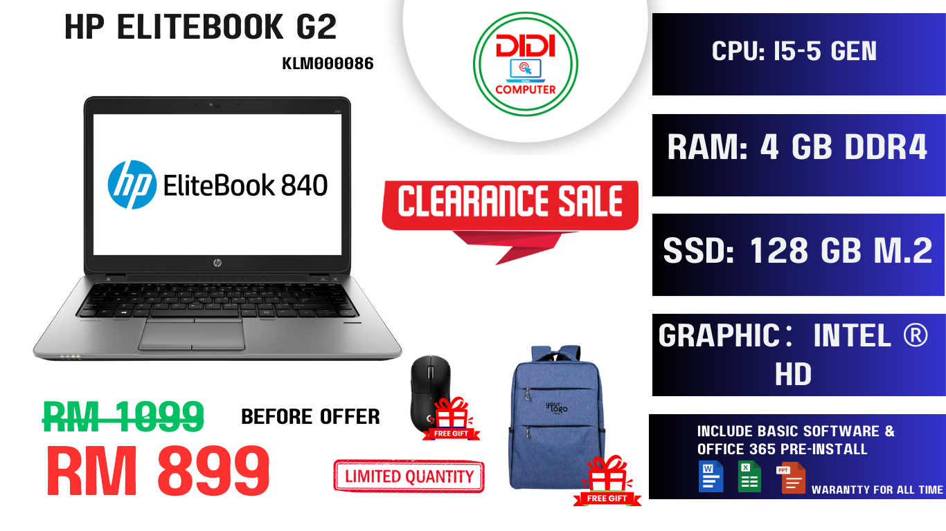 REFURBISHED HP ELITEBOOK 840 G2