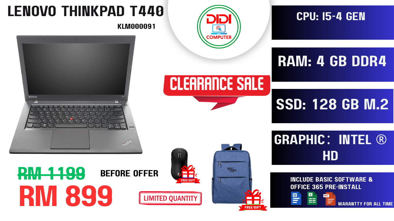 REFURBISHED LENOVO THINKPAD T440