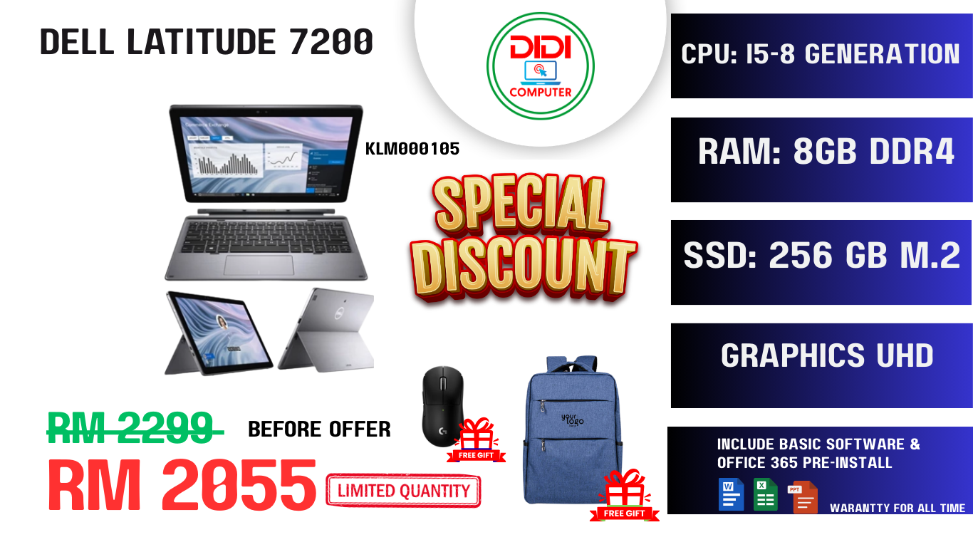 REFURBISHED DELL LATITUDE 7200