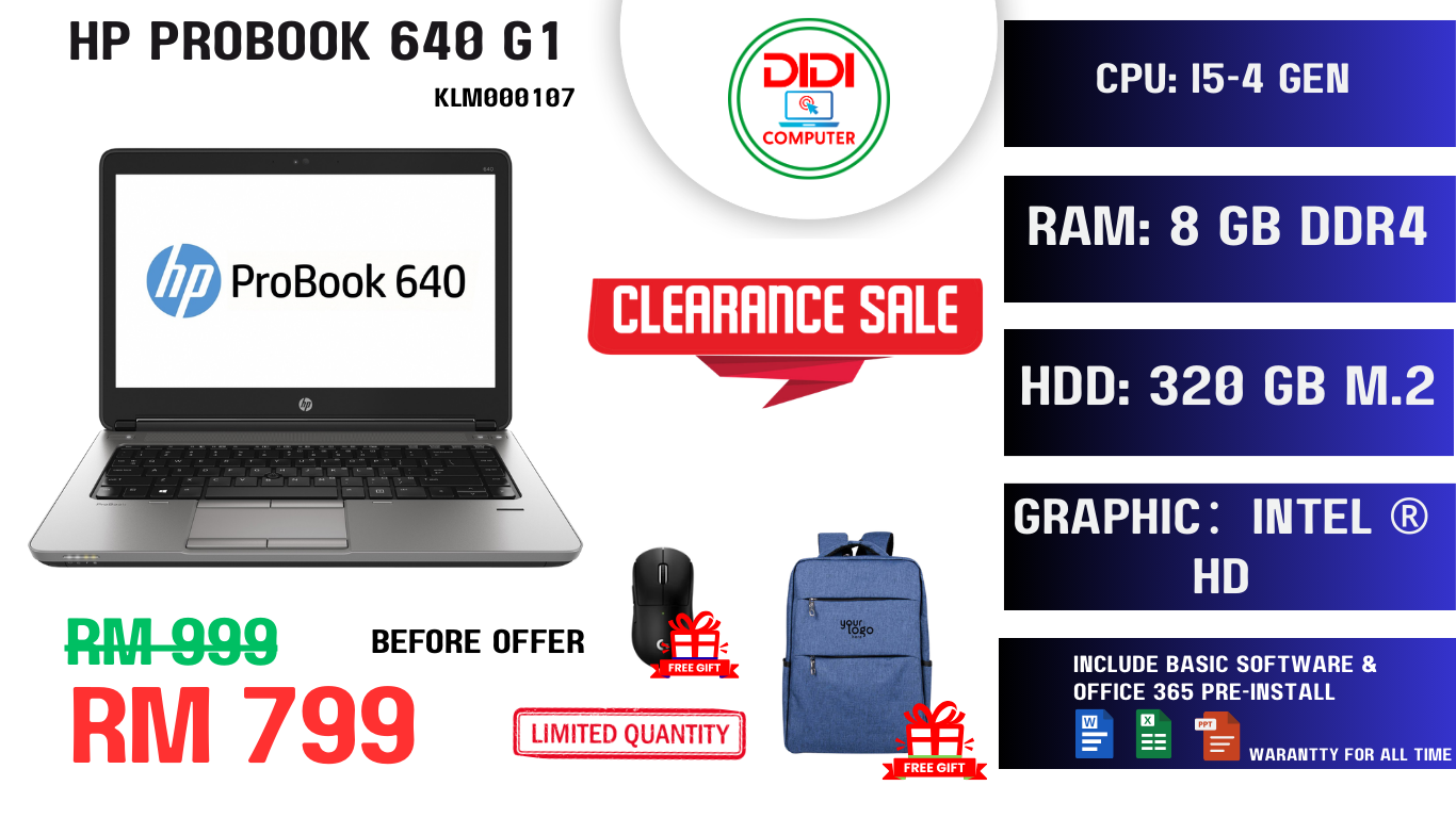 REFURBISHED HP PROBOOK 640 G1