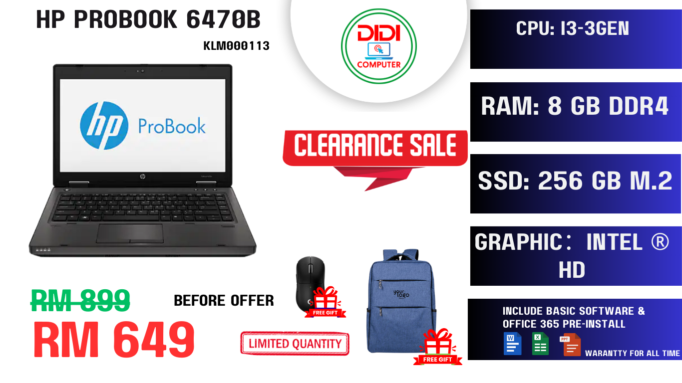 REFURBISHED HP PROBOOK 6470B