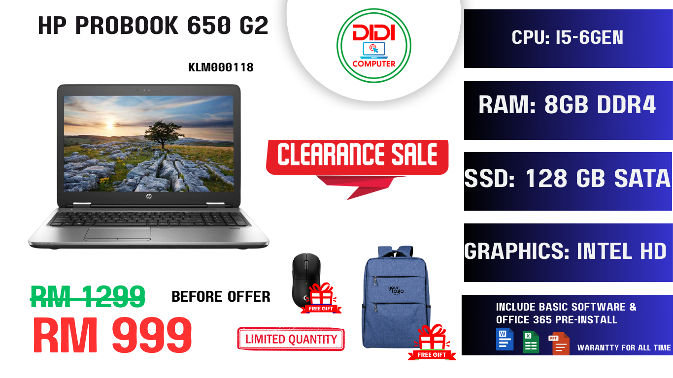 REFURBISHED HP PROBOOK 650 G2