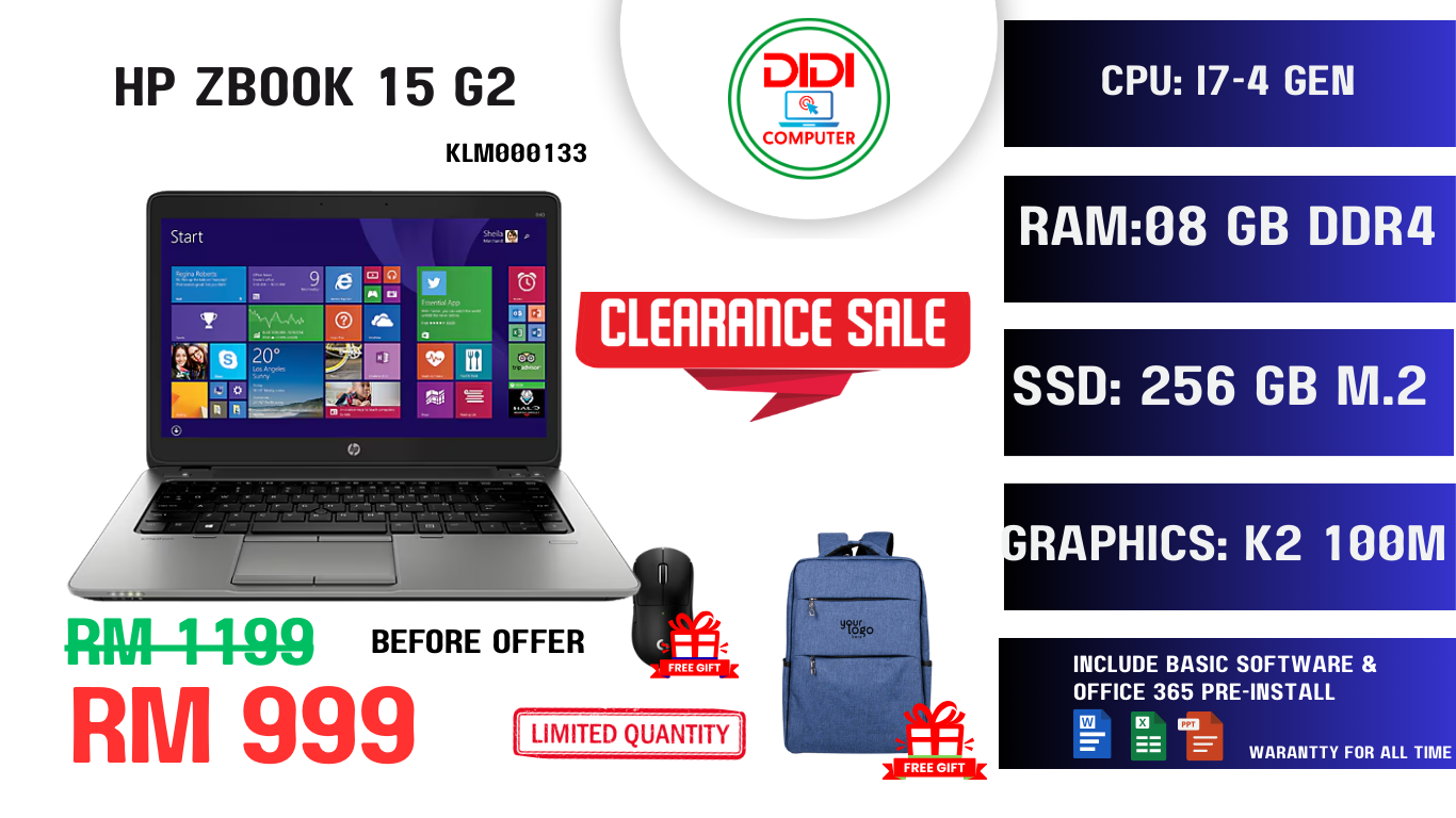 REFURBISHED HP ZBOOK 15 G2