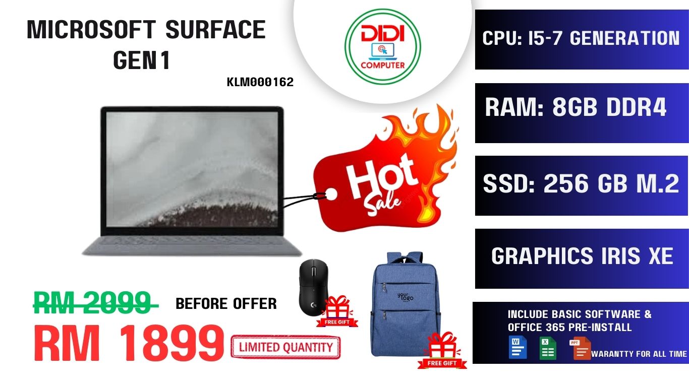 REFURBISHED SURFACE LAPTOP GEN 1