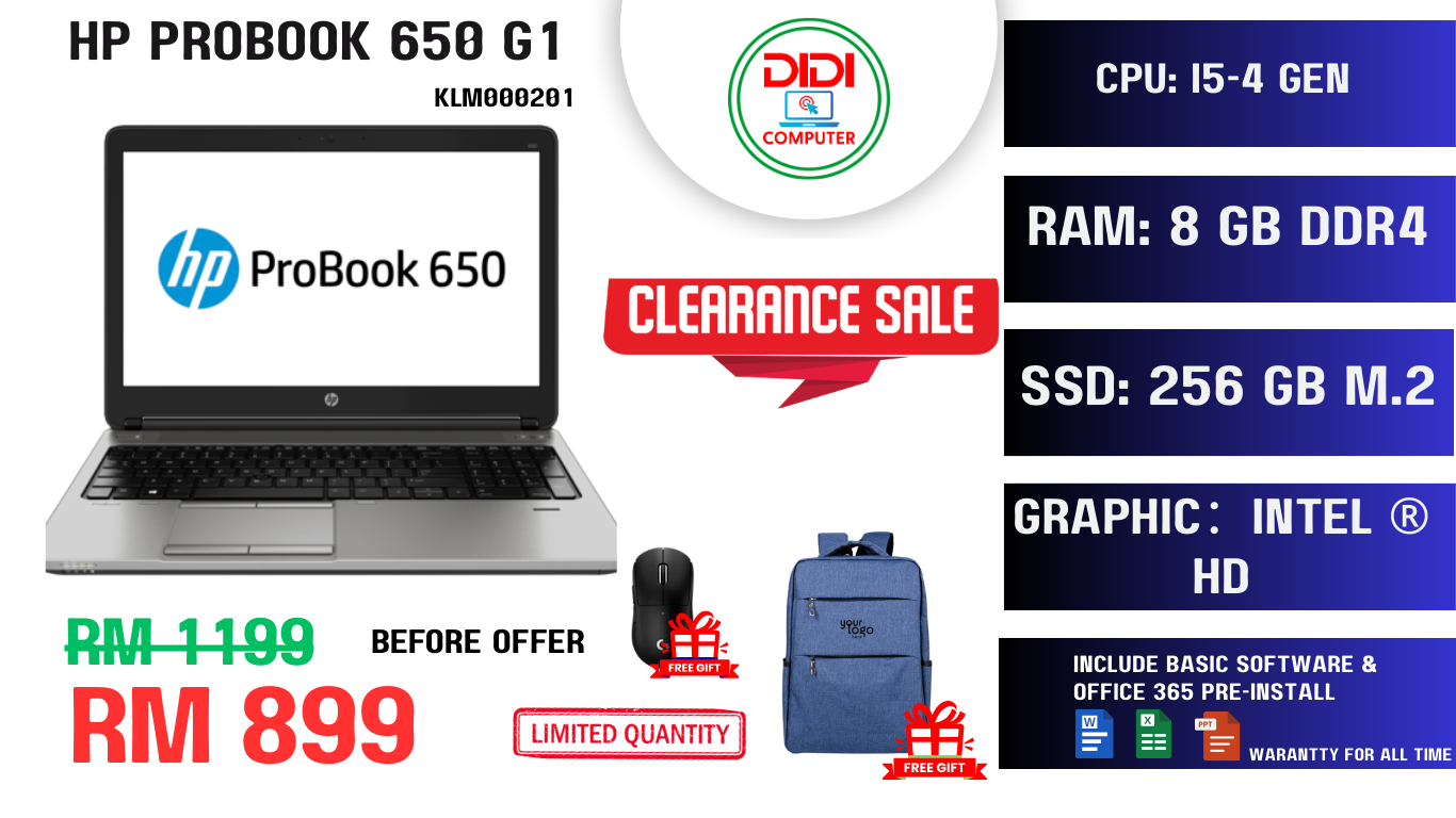 REFURBISHED HP PROBOOK 650 G1