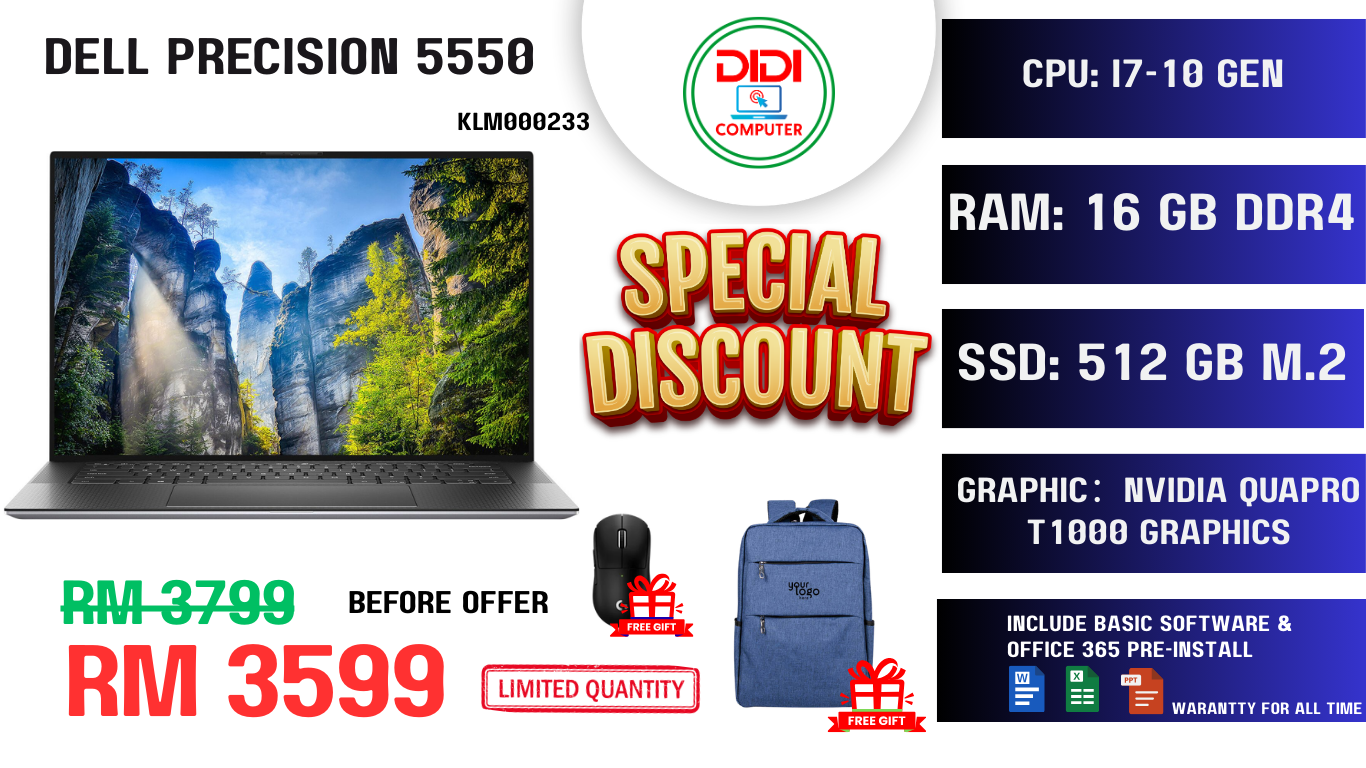 REFURBISHED DELL PRECISION 5550