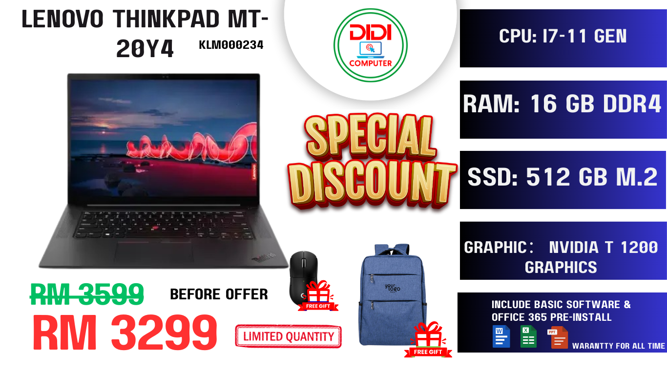 REFURBISHED LENOVO THINKPAD MT-20Y4