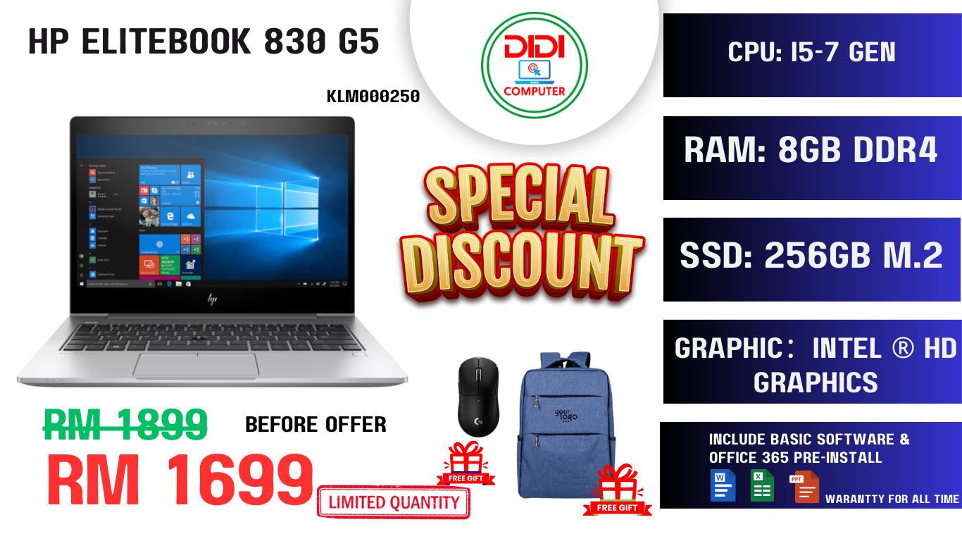 REFURBISHED HP ELITEBOOK 830 G5