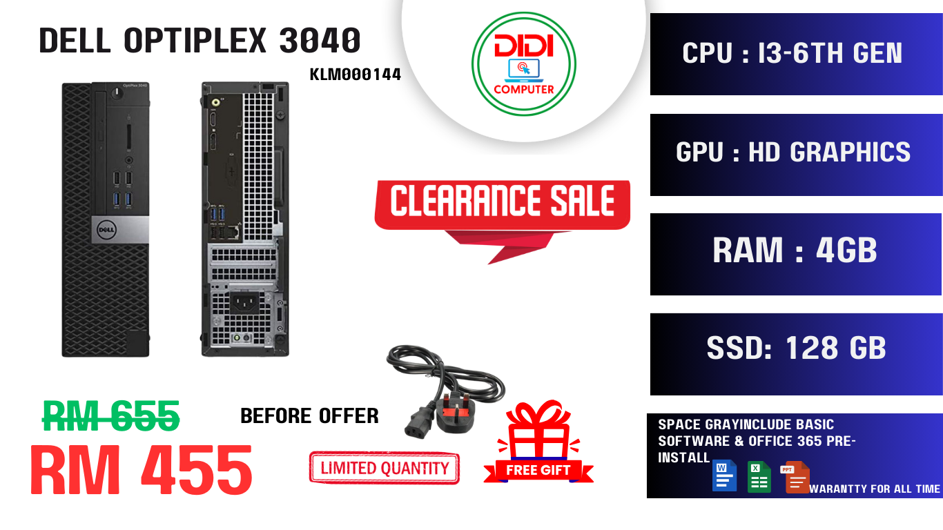 REFURBISHED DELL OPTIPLEX 3040