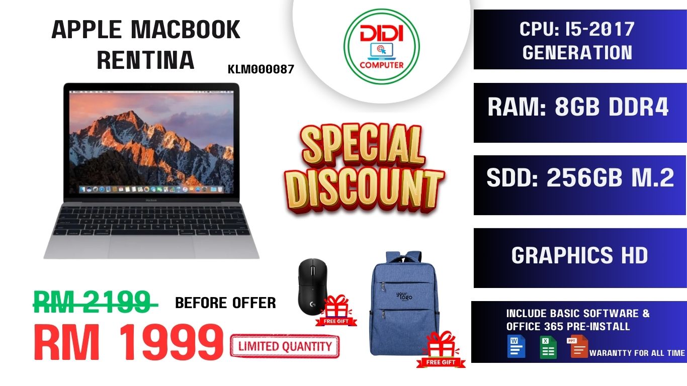 REFURBISHED APPLE MACBOOK RENTINA