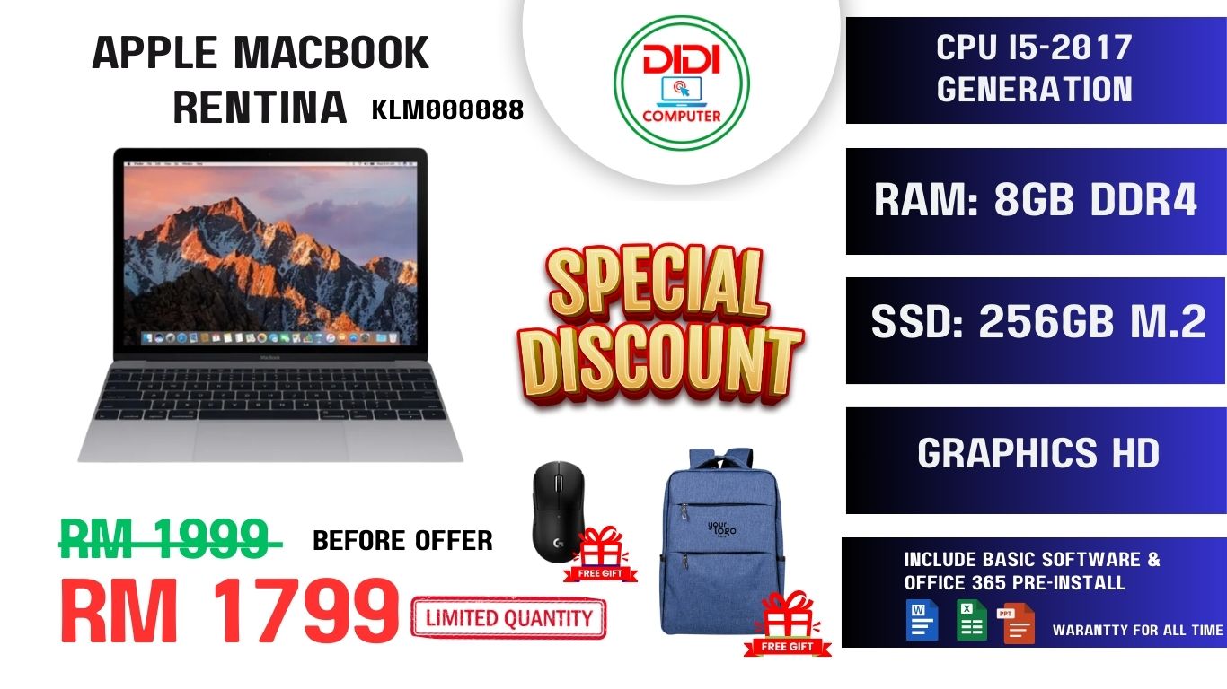 REFURBISHED APPLE MACBOOK RENTINA