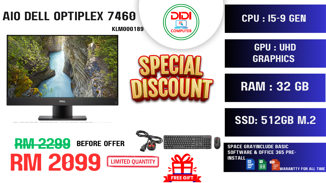 REFURBISHED DELL OPTIPLEX 7460 AIO