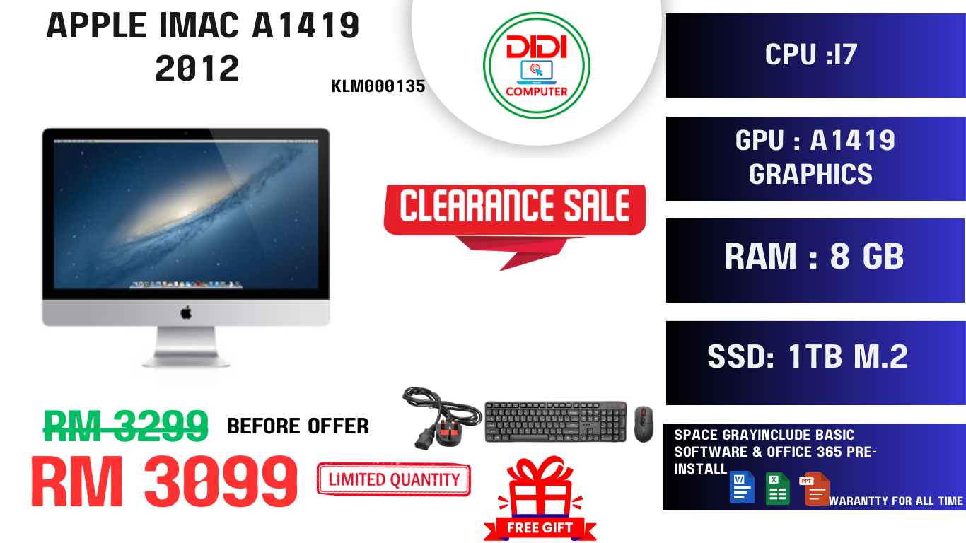 REFURBISHED APPLE A1419 2012