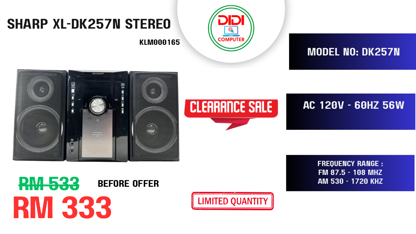 SHARP XL-DK257N STEREO
