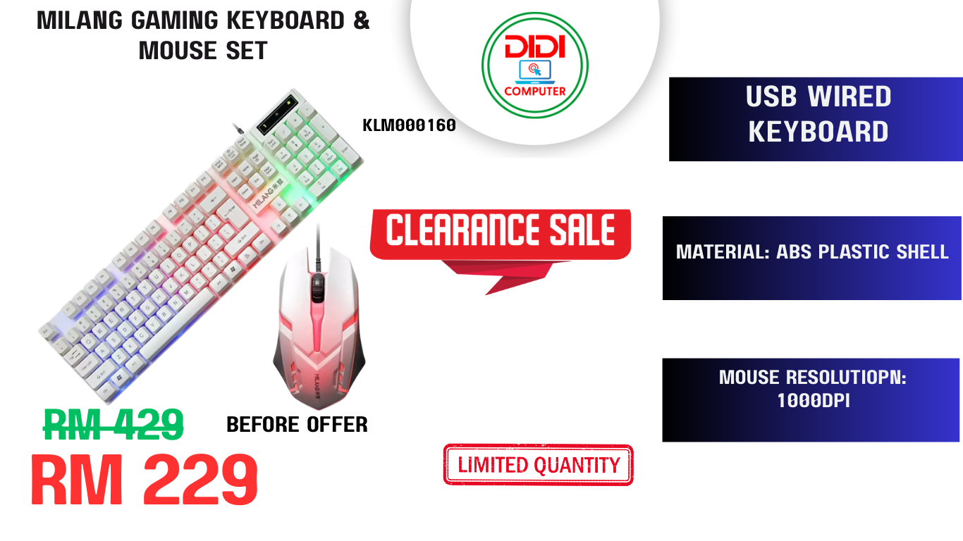 MILANG GAMING KEYBOARD & MOUSE SET