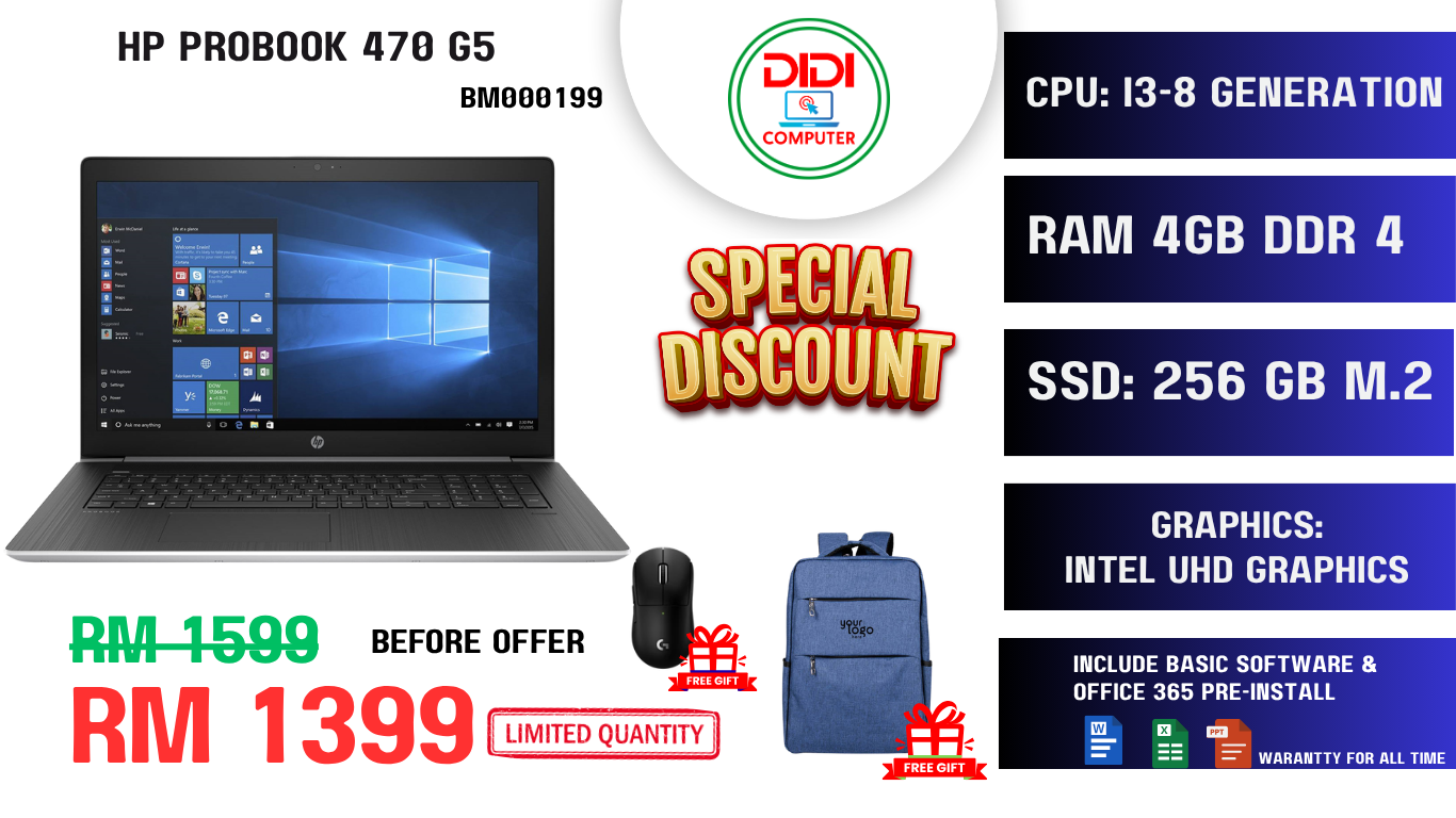 Refurbished HP PROBOOK 470 G5