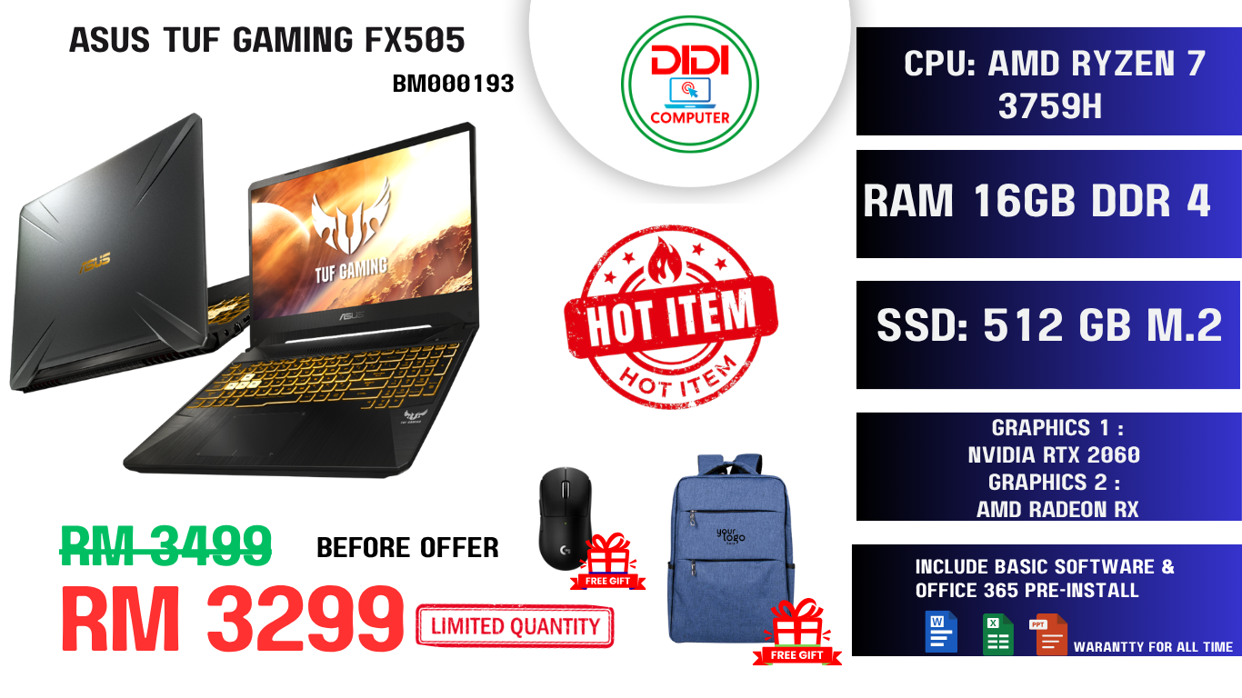 Refurbished  ASUS TUF GAMING FX505