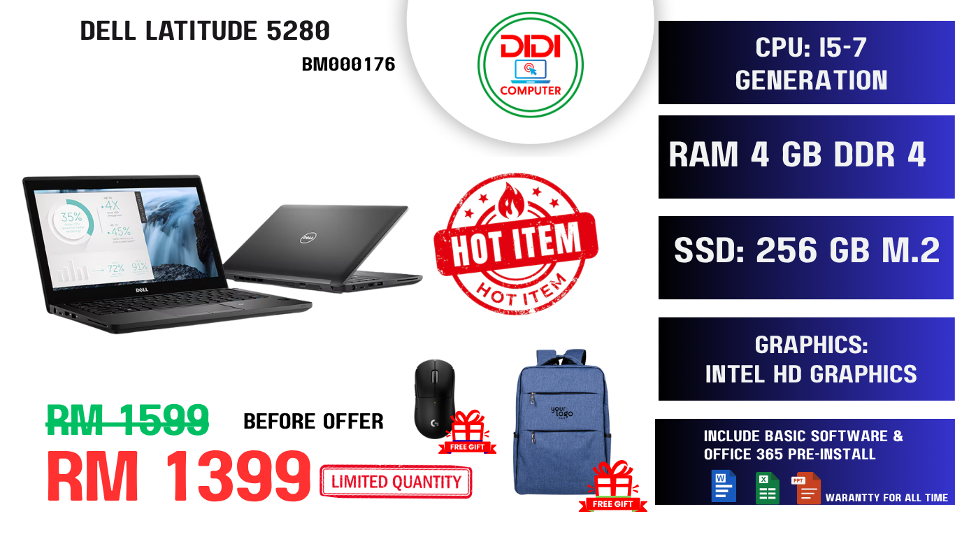 Refurbished DELL LATITUDE 5280