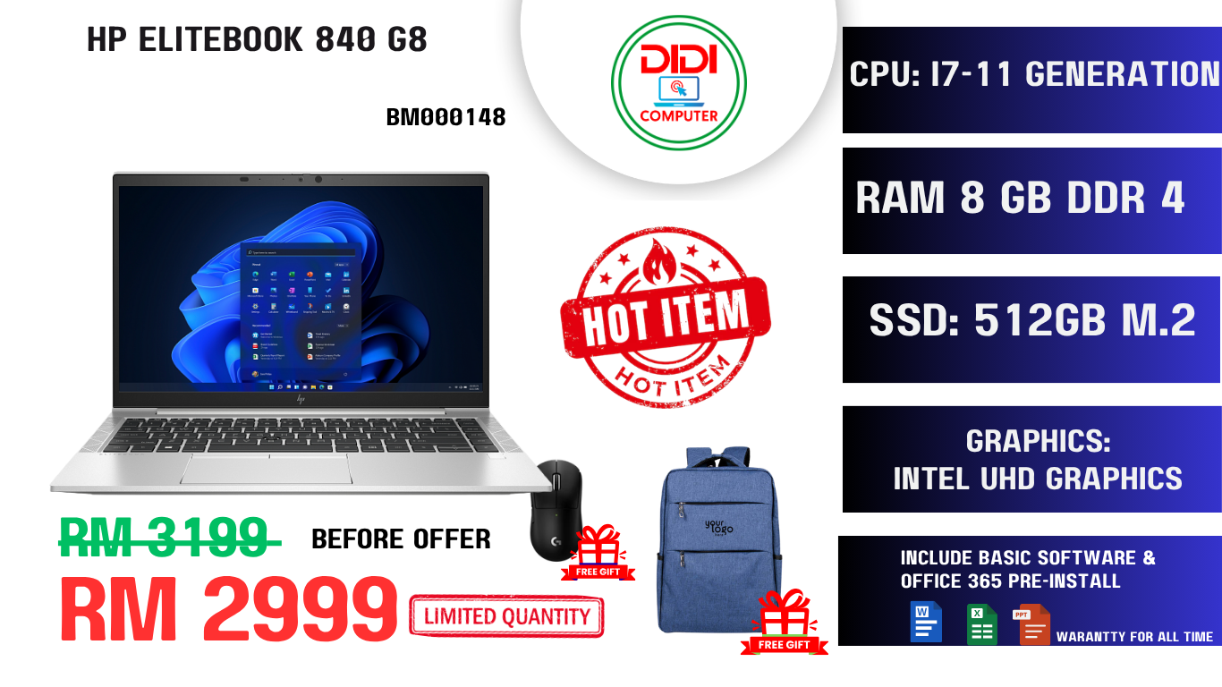 Refurbished HP ELITEBOOK 840 G8