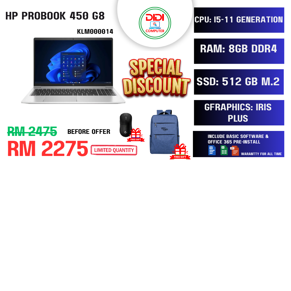 Refurbished HP Probook 450 G8 Notebook PC